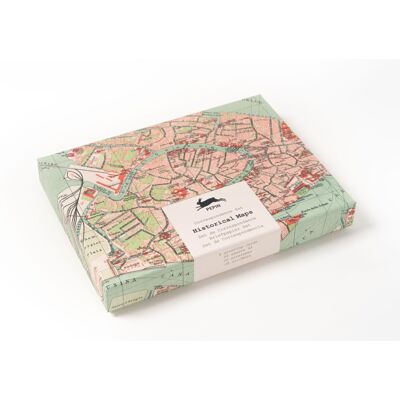 PEPIN PRESS Coffret De Correspondance - Papier À Lettres + Enveloppes + Autocollants - Cartes Anciennes - Publicité PEPIN PRESS Coffret De Correspondance - Papier À Lettres + Enveloppes + Autocollants - Cartes Anciennes - Publicité