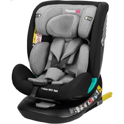 Honorbb Siège Auto I-size Iro 360° Noir Groupe 0/1/2/3 Système Isofix De 40 À 150 Cm (12 Ans) Sécurité Harnais 5 Points - Publicité Honorbb Siège Auto I-size Iro 360° Noir Groupe 0/1/2/3 Système Isofix De 40 À 150 Cm (12 Ans) Sécurité Harnais 5 Points - Publicité