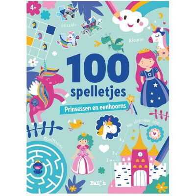 Standaard Uitgeverij 100 Jeux Princesses Et Licornes (4+), Jeu En Papier. Publicité Standaard Uitgeverij 100 Jeux Princesses Et Licornes (4+), Jeu En Papier. Publicité
