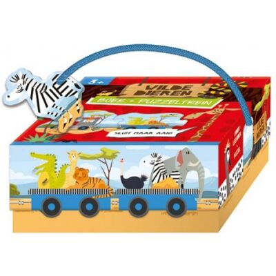 FEBRONIE Lantaarn Livre-puzzle Animaux Sauvages - Puzzle Train Pour Tout-petits - Publicité FEBRONIE Lantaarn Livre-puzzle Animaux Sauvages - Puzzle Train Pour Tout-petits - Publicité