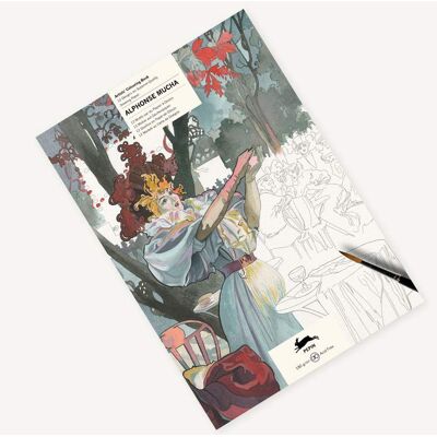 PEPIN PRESS Livre De Coloriage - Beaux-arts - Adulte - Aquarelle Et Crayons - Œuvres D'alphonse Mucha - 12 Modèles - Publicité PEPIN PRESS Livre De Coloriage - Beaux-arts - Adulte - Aquarelle Et Crayons - Œuvres D'alphonse Mucha - 12 Modèles - Publicité