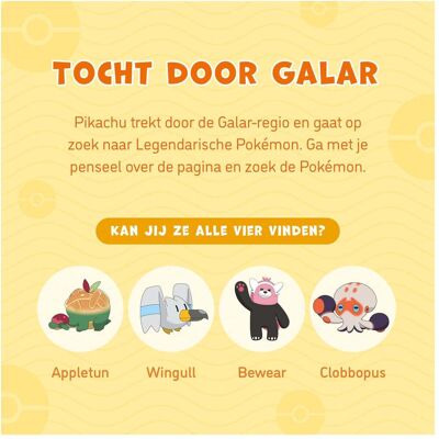 Peinture Magique Pokémon - Deltas Avec Eau (partie 2, Jaune) - Publicité Peinture Magique Pokémon - Deltas Avec Eau (partie 2, Jaune) - Publicité