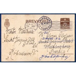 WorldStamps2017 Danemark P248 1937 Entiers Postaux Kovenhavn En Suède Utilisé 1932 Brevkort 9viii1937 Brun - Publicité WorldStamps2017 Danemark P248 1937 Entiers Postaux Kovenhavn En Suède Utilisé 1932 Brevkort 9viii1937 Brun - Publicité