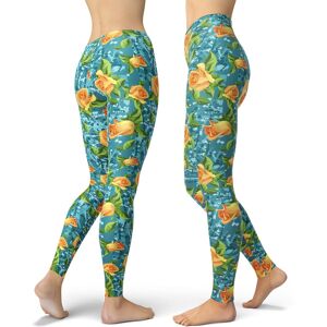 AegisFox Legging Rose Jaune - Taille Haute Bleu Canard À Imprimé Botanique Pantalon De Yoga Pour Femme jaune XS - Publicité AegisFox Legging Rose Jaune - Taille Haute Bleu Canard À Imprimé Botanique Pantalon De Yoga Pour Femme jaune XS - Publicité