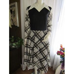 Jellajeans Robe Vintage À Manches Longues Pour Femme, Imprimé Géométrique Blanc/Noir/Marron - Sans Étiquette/Taille blanc M - Publicité Jellajeans Robe Vintage À Manches Longues Pour Femme, Imprimé Géométrique Blanc/Noir/Marron - Sans Étiquette/Taille blanc M - Publicité