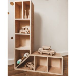MineWoodPoland Étagère Royale Pour Chambre D'enfants Lettre L Brun - Publicité MineWoodPoland Étagère Royale Pour Chambre D'enfants Lettre L Brun - Publicité