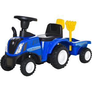 HOMCOM Porteur tracteur enfants avec coffre amovible, râteau et pelle, voiture enfants avec lumière LED et klaxon, bleu - Publicité HOMCOM Porteur tracteur enfants avec coffre amovible, râteau et pelle, voiture enfants avec lumière LED et klaxon, bleu - Publicité