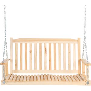 Balancelle de Jardin Outsunny pour 2 Personnes - Siège en Bois Résistant - Publicité Balancelle de Jardin Outsunny pour 2 Personnes - Siège en Bois Résistant - Publicité