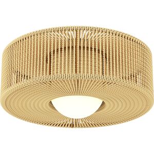 HOMCOM Plafonnier LED style bohème 20 W 3000 K avec abat‑jour en corde de lin — Marron - Publicité HOMCOM Plafonnier LED style bohème 20 W 3000 K avec abat‑jour en corde de lin — Marron - Publicité