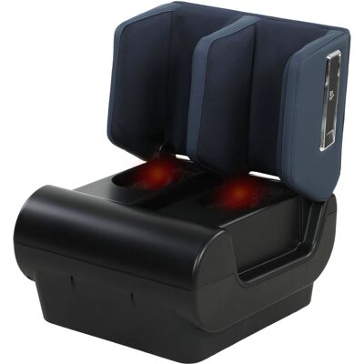 HOMCOM Masseur de jambes 2-en-1 avec chaleur, compression d'air, minuterie, 3 modes & intensités, Bleu et Noir - Publicité HOMCOM Masseur de jambes 2-en-1 avec chaleur, compression d'air, minuterie, 3 modes & intensités, Bleu et Noir - Publicité