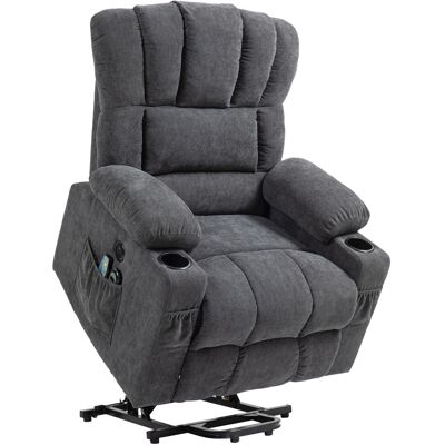 HOMCOM Fauteuil Relax Reclinable Électrique Releve-personne avec Massage et Chauffage Lombaire Assise à Ressorts Port USB de Chenille - Publicité HOMCOM Fauteuil Relax Reclinable Électrique Releve-personne avec Massage et Chauffage Lombaire Assise à Ressorts Port USB de Chenille - Publicité
