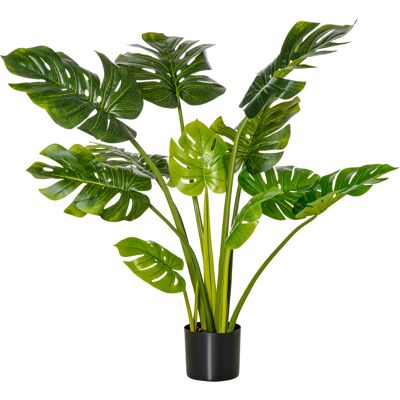 HOMCOM plantes artificielles 110 cm Monstera artificielles en pot Plante décorative d'intérieur Arbre artificiel Plante de décoration de bureau Pot en plastique pour l'intérieur et l'extérieur - Publicité HOMCOM plantes artificielles 110 cm Monstera artificielles en pot Plante décorative d'intérieur Arbre artificiel Plante de décoration de bureau Pot en plastique pour l'intérieur et l'extérieur - Publicité