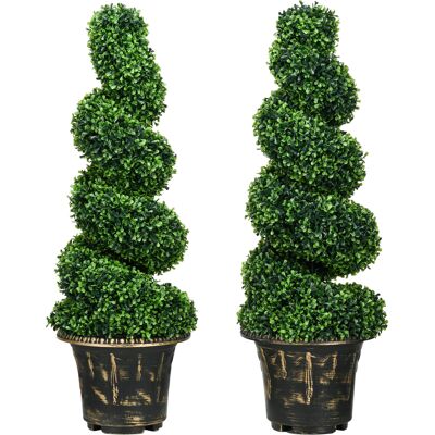 HOMCOM Plantes Artificielles 2 pièces Résistantes aux UV - Intérieur/Extérieur - Publicité HOMCOM Plantes Artificielles 2 pièces Résistantes aux UV - Intérieur/Extérieur - Publicité