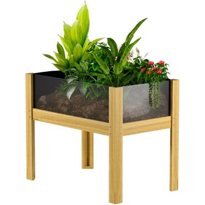 Jardinière sur pieds Outsunny - Panneaux en acrylique, trous de drainage, 75x46x60,5cm - Publicité Jardinière sur pieds Outsunny - Panneaux en acrylique, trous de drainage, 75x46x60,5cm - Publicité