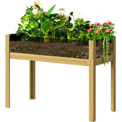 Outsunny - RaisedBed - 110x50x80 - naturel - Potager surélevé - Publicité Outsunny - RaisedBed - 110x50x80 - naturel - Potager surélevé - Publicité