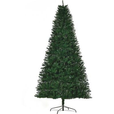 HOMCOM Sapin de Noël sapin artificiel hauteur de 2,4 m 1499 branches en PVC base en acier robuste vert Aosom France - Publicité HOMCOM Sapin de Noël sapin artificiel hauteur de 2,4 m 1499 branches en PVC base en acier robuste vert Aosom France - Publicité