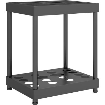 Outsunny Organisateur d'outils de jardin, support à outils de jardin 16 compartiments à 2 niveaux 42 x 33 x 50 cm noir - Publicité Outsunny Organisateur d'outils de jardin, support à outils de jardin 16 compartiments à 2 niveaux 42 x 33 x 50 cm noir - Publicité