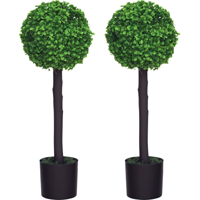 HOMCOM Modèle : Plantes Artificielles - Lot de 2, 60cm, pour Intérieur/Extérieur - Publicité HOMCOM Modèle : Plantes Artificielles - Lot de 2, 60cm, pour Intérieur/Extérieur - Publicité