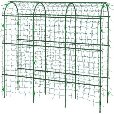 Support pour plantes et treillis Outsunny - Vert - 43 x 182 x 183 cm - Publicité Support pour plantes et treillis Outsunny - Vert - 43 x 182 x 183 cm - Publicité
