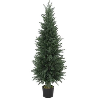 HOMCOM Plante artificielle de cyprès, 638 feuilles en plastique, avec pot, résistant aux UV, Vert - Publicité HOMCOM Plante artificielle de cyprès, 638 feuilles en plastique, avec pot, résistant aux UV, Vert - Publicité