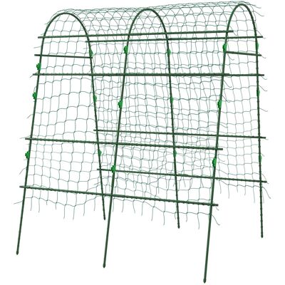 Outsunny - Rankgitter - Vert - Acier - Trellis - Publicité Outsunny - Rankgitter - Vert - Acier - Trellis - Publicité