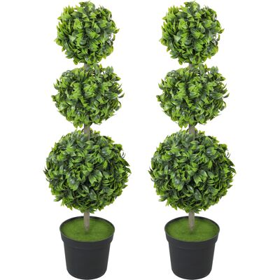 HOMCOM Plantes artificielles en pot, Feuilles en plastique, Terre floquée, Vert - Publicité HOMCOM Plantes artificielles en pot, Feuilles en plastique, Terre floquée, Vert - Publicité