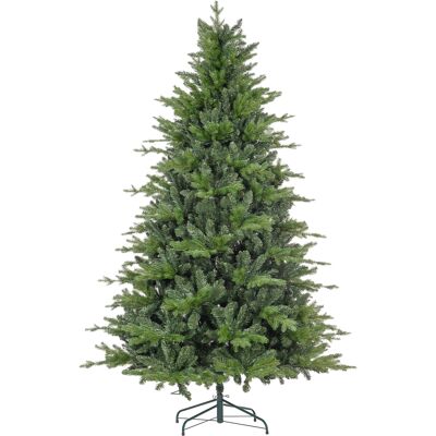 HOMCOM Sapin de Noël 210 cm en Plastique Vert avec Base en Métal et 2445 Branches Ignifuges - Publicité HOMCOM Sapin de Noël 210 cm en Plastique Vert avec Base en Métal et 2445 Branches Ignifuges - Publicité