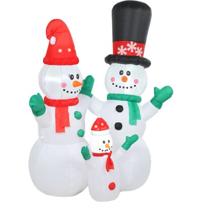Outsunny Bonhomme de neige gonflable, déco de Noël 1,8 m avec éclairage LED pour intérieur et extérieur - Publicité Outsunny Bonhomme de neige gonflable, déco de Noël 1,8 m avec éclairage LED pour intérieur et extérieur - Publicité