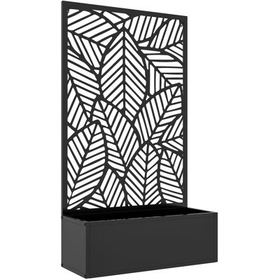 Outsunny Jardiniere balcon avec treillis Pot de fleur exterieur avec brise-vue paravent pour Plante Grimpante, bac à Fleurs - dim.61Lx23lx113Hcm - Publicité Outsunny Jardiniere balcon avec treillis Pot de fleur exterieur avec brise-vue paravent pour Plante Grimpante, bac à Fleurs - dim.61Lx23lx113Hcm - Publicité