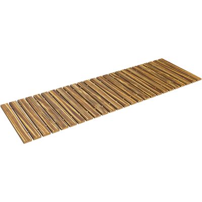 Outsunny Chemin de Jardin en Bois 120x38 cm Passerelle Droite Enroulable pour Extérieur Résistante aux Intempéries Carbonisé - Publicité Outsunny Chemin de Jardin en Bois 120x38 cm Passerelle Droite Enroulable pour Extérieur Résistante aux Intempéries Carbonisé - Publicité