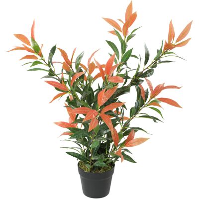 HOMCOM Photinia artificielle 90 cm Plante artificielle avec 300 feuilles, branches ajustables, 45 x 45 x 90 cm, Rouge+Vert - Publicité HOMCOM Photinia artificielle 90 cm Plante artificielle avec 300 feuilles, branches ajustables, 45 x 45 x 90 cm, Rouge+Vert - Publicité