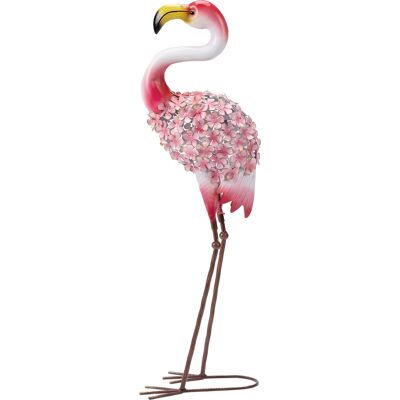 Outsunny Statue de Jardin Flamant Rose, Sculpture d'Oiseau en Métal avec Plumes Florales, 28 x 19 x 83 cm, Rouge - Publicité Outsunny Statue de Jardin Flamant Rose, Sculpture d'Oiseau en Métal avec Plumes Florales, 28 x 19 x 83 cm, Rouge - Publicité