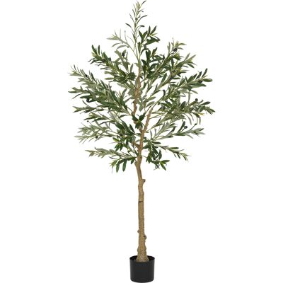 HOMCOM Olivier artificiel 150 cm plante artificielle intérieur, fausse plante décoration pour maison, bureau, salon, chambre - Publicité HOMCOM Olivier artificiel 150 cm plante artificielle intérieur, fausse plante décoration pour maison, bureau, salon, chambre - Publicité