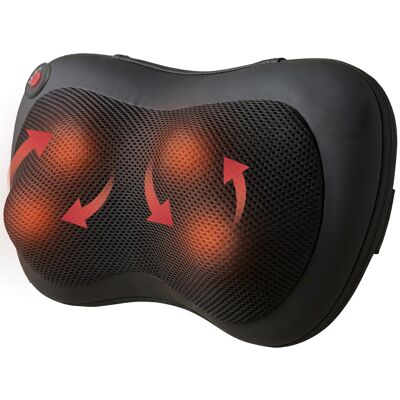 HOMCOM Coussin de Massage Shiatsu avec Chauffage et 4 Nœuds Pétrissage Rotatif 3D Soulagement de la Fatigue Musculaire pour Femme et Homme - Publicité HOMCOM Coussin de Massage Shiatsu avec Chauffage et 4 Nœuds Pétrissage Rotatif 3D Soulagement de la Fatigue Musculaire pour Femme et Homme - Publicité