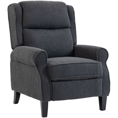 HOMCOM Fauteuil relax inclinable en polaire Teddy, fauteuil de relaxation avec repose-pieds extensible, assise rembourrée, gris - Publicité HOMCOM Fauteuil relax inclinable en polaire Teddy, fauteuil de relaxation avec repose-pieds extensible, assise rembourrée, gris - Publicité