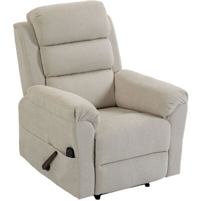 HOMCOM Fauteuil Inclinable de Massage et Chauffage, Fauteuil de Relaxation, Appuie-tête Réglable Poches Latérales, Crème - Publicité HOMCOM Fauteuil Inclinable de Massage et Chauffage, Fauteuil de Relaxation, Appuie-tête Réglable Poches Latérales, Crème - Publicité