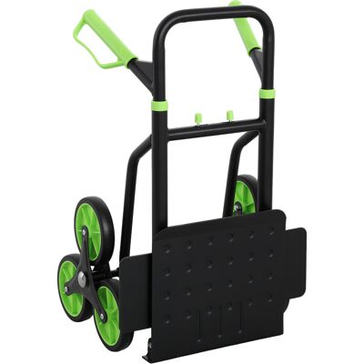 DURHAND Chariot monte-escaliers pliable chariot de transport avec cadre en acier max. 120kg - Publicité DURHAND Chariot monte-escaliers pliable chariot de transport avec cadre en acier max. 120kg - Publicité