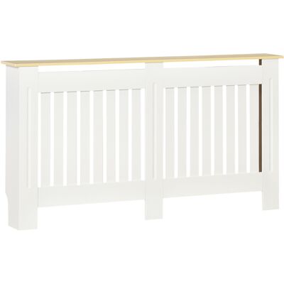 Homcom Cache-Radiateur 152x19x83 cm Blanc - Design Moderne et Sécurisé - Publicité Homcom Cache-Radiateur 152x19x83 cm Blanc - Design Moderne et Sécurisé - Publicité