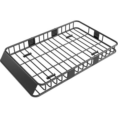 HOMCOM Porte-bagages Galerie de toit pour voiture en métal réglable en longueur de 109 à 162L cm Charge max 100kg - Publicité HOMCOM Porte-bagages Galerie de toit pour voiture en métal réglable en longueur de 109 à 162L cm Charge max 100kg - Publicité