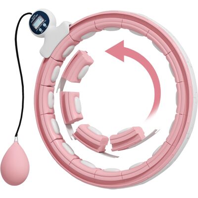SPORTNOW Hula Hoop Fitness Reifen - Ajustable 76-113cm - 16 Sections - Publicité SPORTNOW Hula Hoop Fitness Reifen - Ajustable 76-113cm - 16 Sections - Publicité