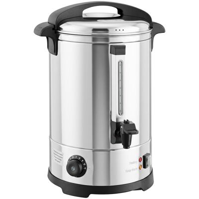 HOMCOM Distributeur d'Eau Chaude en Inox 8L 1500 W, 9 Niveaux de Température 30-110 °C, Maintien au Chaud, Robinet, Argenté - Publicité HOMCOM Distributeur d'Eau Chaude en Inox 8L 1500 W, 9 Niveaux de Température 30-110 °C, Maintien au Chaud, Robinet, Argenté - Publicité