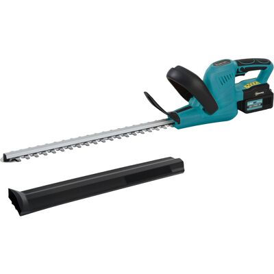 Outsunny Taille-haie électrique sans fil avec lame de 51cm, moteur, batterie Bleu - Publicité Outsunny Taille-haie électrique sans fil avec lame de 51cm, moteur, batterie Bleu - Publicité
