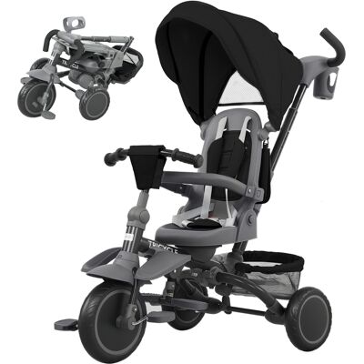 AIYAPLAY Tricycle pour Enfants 6 en 1 avec Poignée de Poussée et Siège Pivotant, 111,5x52x98 cm, Noir - Publicité AIYAPLAY Tricycle pour Enfants 6 en 1 avec Poignée de Poussée et Siège Pivotant, 111,5x52x98 cm, Noir - Publicité