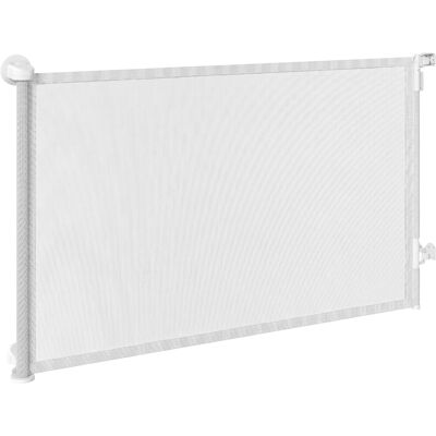 PawHut Barrière pour escaliers Portillon rétractable 0-140 cm avec ouverture d'une main pour animaux pour escaliers et portes Blanc - Publicité PawHut Barrière pour escaliers Portillon rétractable 0-140 cm avec ouverture d'une main pour animaux pour escaliers et portes Blanc - Publicité