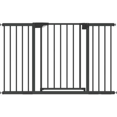 PawHut Barrière de sécurité pour chiens et bébés 76 à 130 cm avec extension fixation par pression sans perçage blanc - Publicité PawHut Barrière de sécurité pour chiens et bébés 76 à 130 cm avec extension fixation par pression sans perçage blanc - Publicité