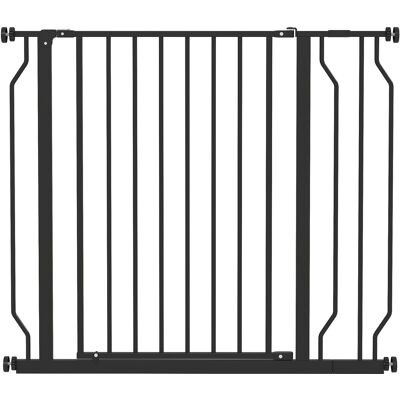 PawHut Barrière de sécurité barrière pour animal domestique longueur réglable sans perçage en acier et ABS 75-95 x 76 cm noir - Publicité PawHut Barrière de sécurité barrière pour animal domestique longueur réglable sans perçage en acier et ABS 75-95 x 76 cm noir - Publicité