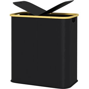 HOMCOM Panier à linge double pliable 80L - Panier à linge - Publicité HOMCOM Panier à linge double pliable 80L - Panier à linge - Publicité