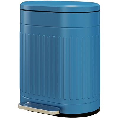 HOMCOM - 20L Pedal Trash Bin - Bleu - Couvercle à fermeture douce - Publicité HOMCOM - 20L Pedal Trash Bin - Bleu - Couvercle à fermeture douce - Publicité