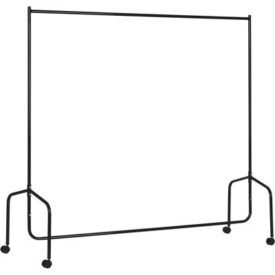 HOMCOM Portant à Vêtements avec Roulettes Tringle a Vêtement solide Charge 140 Kg 180 x 60 x 170 cm Porte-Manteau en acier noir - Publicité HOMCOM Portant à Vêtements avec Roulettes Tringle a Vêtement solide Charge 140 Kg 180 x 60 x 170 cm Porte-Manteau en acier noir - Publicité