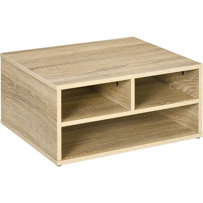 HOMCOM Organiseur bureau aspect bois avec 3 compartiments fournitures support d'imprimante dim. 47L x 40l x 22,5H cm - Publicité HOMCOM Organiseur bureau aspect bois avec 3 compartiments fournitures support d'imprimante dim. 47L x 40l x 22,5H cm - Publicité
